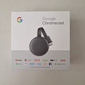 Google Chromecast 3rd Generation GA00439-US Streaming Media Player NEW